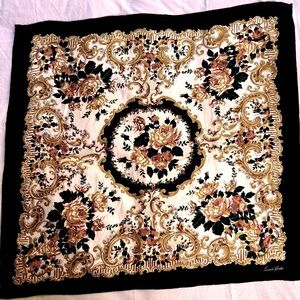 Emanuel Geraldo Hand Rolled Hem Silk Scarf